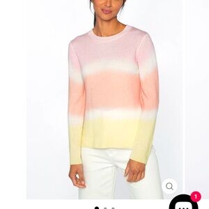 Kinross painted stripe cashmere sweater